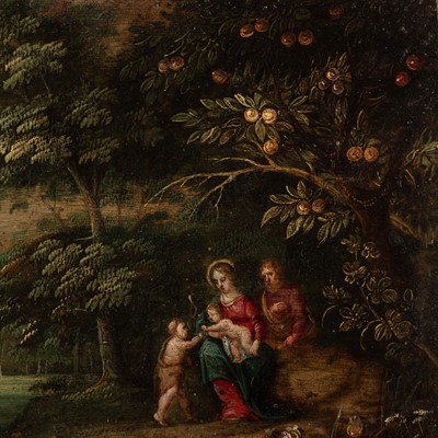 Lot 1 - Circle of Jan Brueghel II and Peeter von Avont (Flemish, 1601-1678) and (Flemish, 1600-1652)