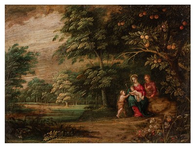 Lot 1 - Circle of Jan Brueghel II and Peeter von Avont (Flemish, 1601-1678) and (Flemish, 1600-1652)
