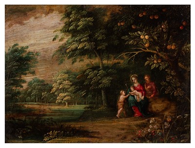 Lot 1 - Circle of Jan Brueghel II and Peeter von Avont (Flemish, 1601-1678) and (Flemish, 1600-1652)