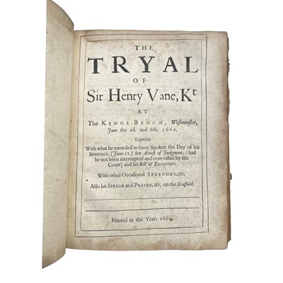 Lot 37 - Vane (Sir Henry) Three works