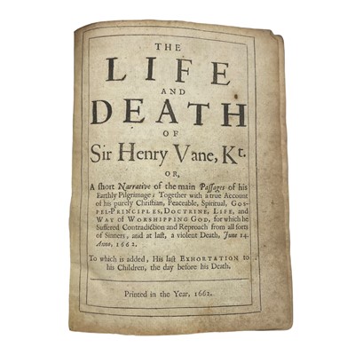 Lot 37 - Vane (Sir Henry) Three works