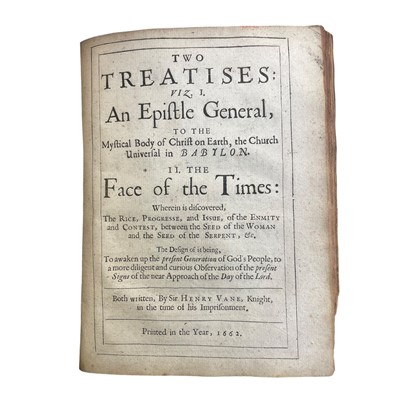 Lot 37 - Vane (Sir Henry) Three works