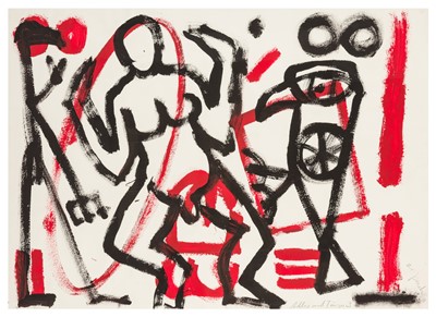 Lot 46 - A.R. Penck (German, 1939-2017)