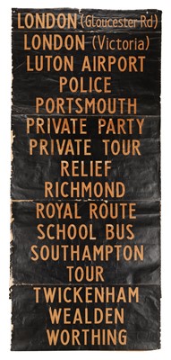 Lot 31 - Vintage Bus Destination Blind