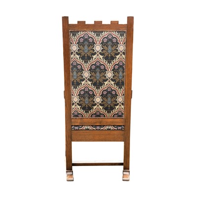 Lot 8 - After Augustus Welby Northmore Pugin, a Victorian Gothic Revival Oak Armchair