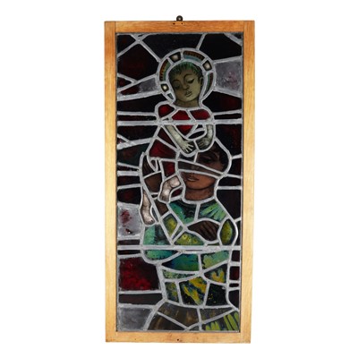 Lot 150 - Jane Gray Arca (British, 1931-2024) - a stained glass panel