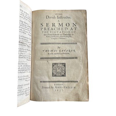 Lot 34 - Theology: Gataker (Thomas) and others