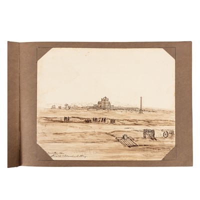 Lot 111 - Gray [Artist.] India. Album 40 original drawings. 1858 - 1862.