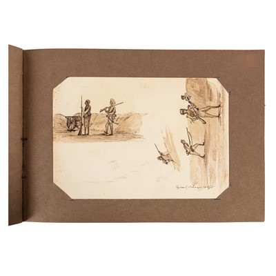 Lot 111 - Gray [Artist.] India. Album 40 original drawings. 1858 - 1862.