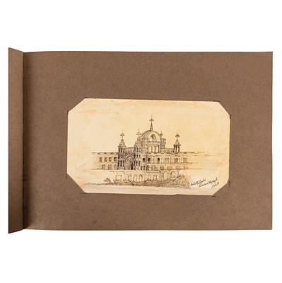 Lot 111 - Gray [Artist.] India. Album 40 original drawings. 1858 - 1862.