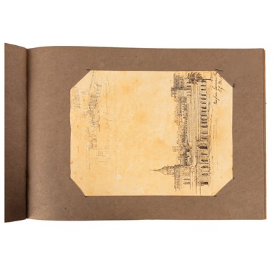 Lot 111 - Gray [Artist.] India. Album 40 original drawings. 1858 - 1862.