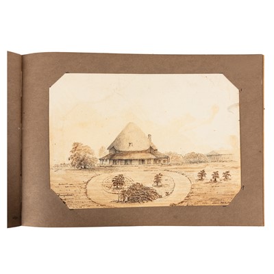 Lot 111 - Gray [Artist.] India. Album 40 original drawings. 1858 - 1862.