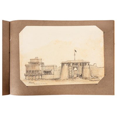Lot 111 - Gray [Artist.] India. Album 40 original drawings. 1858 - 1862.
