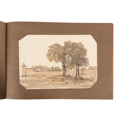 Lot 111 - Gray [Artist.] India. Album 40 original drawings. 1858 - 1862.