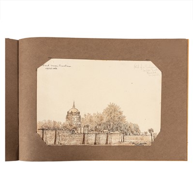 Lot 111 - Gray [Artist.] India. Album 40 original drawings. 1858 - 1862.