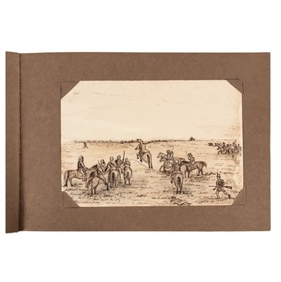 Lot 111 - Gray [Artist.] India. Album 40 original drawings. 1858 - 1862.