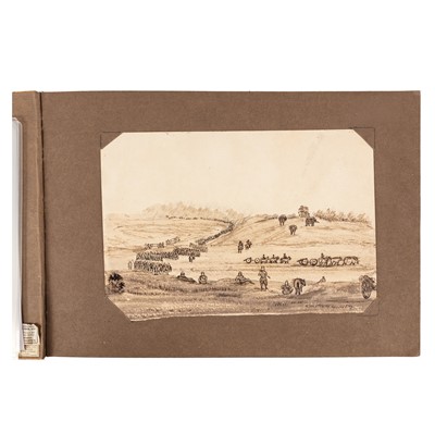 Lot 111 - Gray [Artist.] India. Album 40 original drawings. 1858 - 1862.