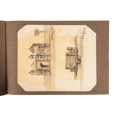 Lot 111 - Gray [Artist.] India. Album 40 original drawings. 1858 - 1862.