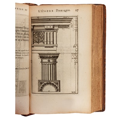 Lot 13 - Vignole. Regles des cinq ordres d'architecture, Leide,1712
