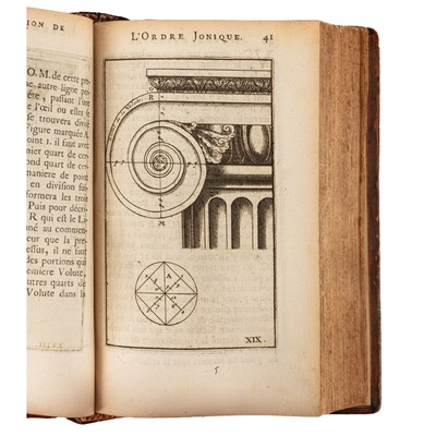Lot 13 - Vignole. Regles des cinq ordres d'architecture, Leide,1712