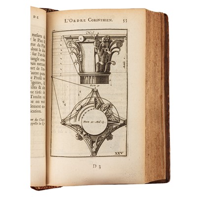 Lot 13 - Vignole. Regles des cinq ordres d'architecture, Leide,1712