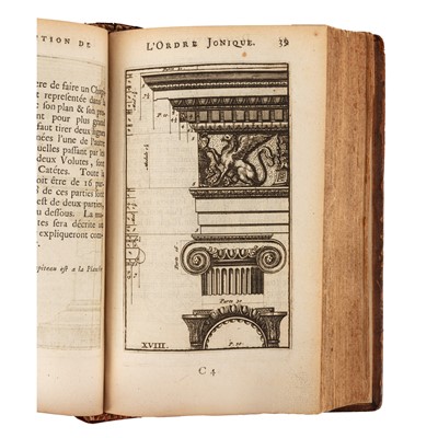 Lot 13 - Vignole. Regles des cinq ordres d'architecture, Leide,1712
