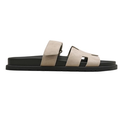 Lot 33 - Hermes Men's Grey Chypre Sandal - Size 42