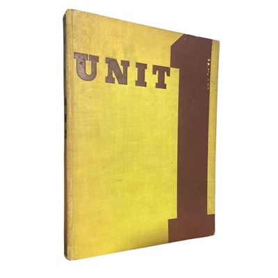 Lot 233 - Unit 1. The Modern Movement in English Architecture, Painting and Sculpture, 1934