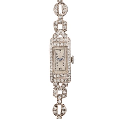 Lot 100 - Art Deco Cocktail Bracelet watch