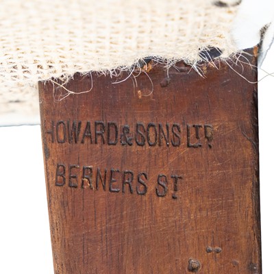 Lot 11 - An Edwardian Howard & Sons footstool