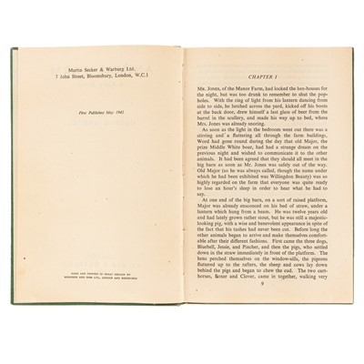Lot 255 - Orwell. Animal Farm, 1st ed. 1st iss. 1945