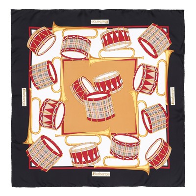 Lot 313 - Burberry Heritage Check Drum Silk Scarf