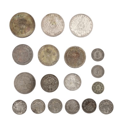 Lot 357 - A group of predominately German silver coins