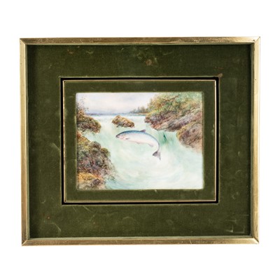 Lot 210 - A framed Royal Worcester porcelain plaque painted by Harry Davis