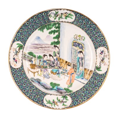 Lot 189 - Royal Worcester plate painted in the Chinese style, by Po Hing, circa 1860