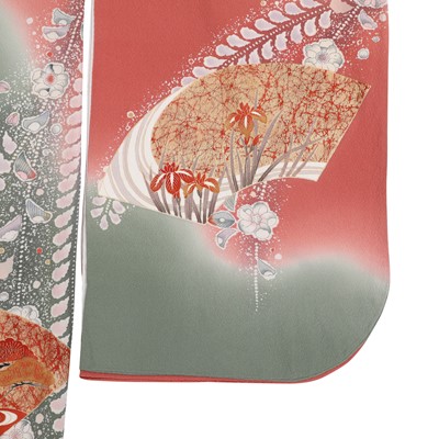 Lot 68 - A fine Japanese silk 'tsujigahana' furisode kimono by Suizan Kobo