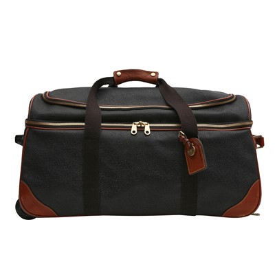 Lot 153 - Mulberry Black Scotchgrain Soft Rolling Duffle Bag 60