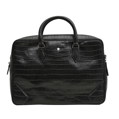 Lot 440 - Montblanc Atelier Black Embossed Document Case