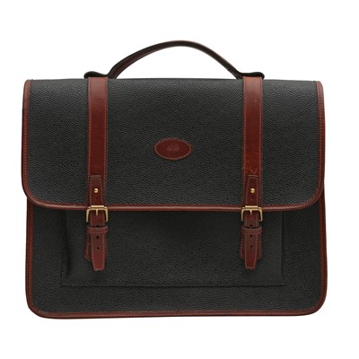 Lot 446 - Mulberry Black Scotchgrain Heritage Satchel