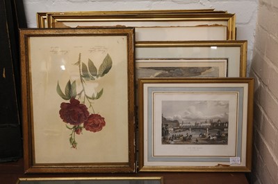 Lot 196 - Eight various framed antique panels including...
