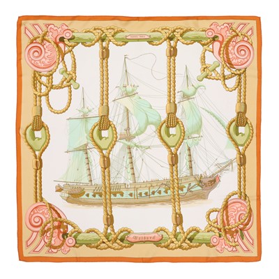 Lot 73 - Hermes 'Tribord' Silk Scarf