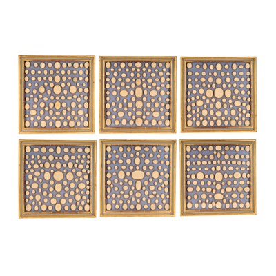 Lot 157 - Six framed groups of Grand Tour plaster intaglios, 19th century