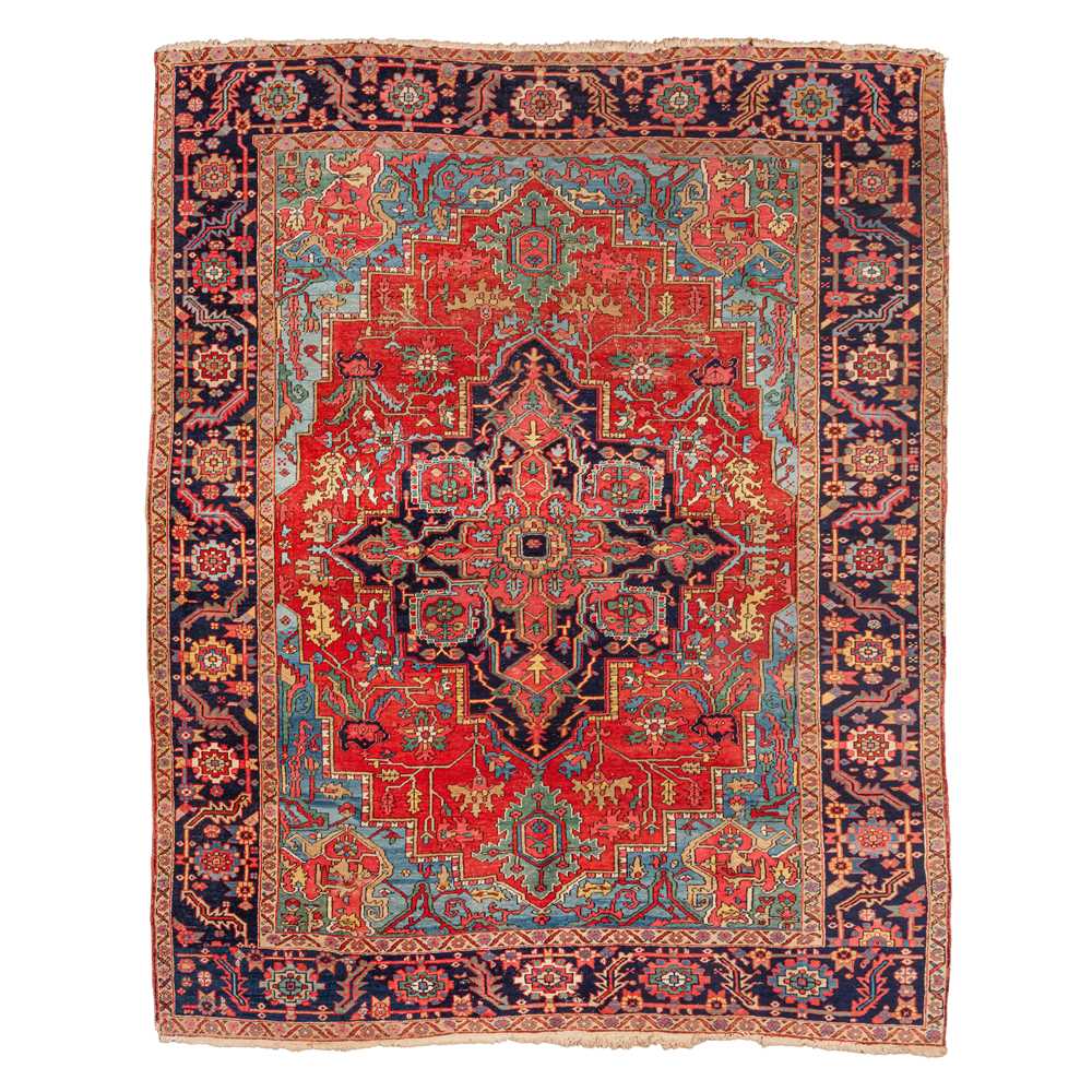 Lot 90 - An antique Heriz carpet, north-west Persia