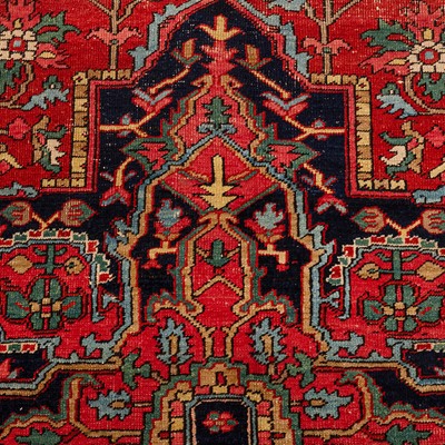 Lot 90 - An antique Heriz carpet, north-west Persia