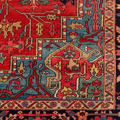 Lot 90 - An antique Heriz carpet, north-west Persia