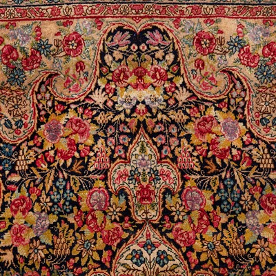 Lot 25 - A fine Kirman Laver carpet, south Persia