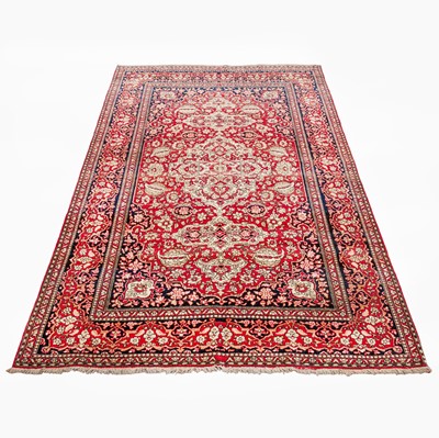Lot 74 - A very fine antique Isfahan rug, central Persia