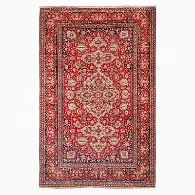 Lot 74 - A very fine antique Isfahan rug, central Persia
