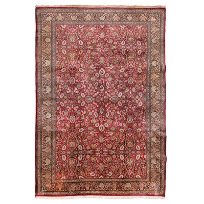 Lot 27 - An extremely fine silk Indian carpet
