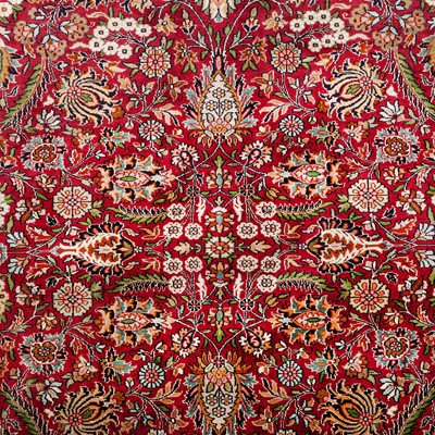 Lot 27 - An extremely fine silk Indian carpet
